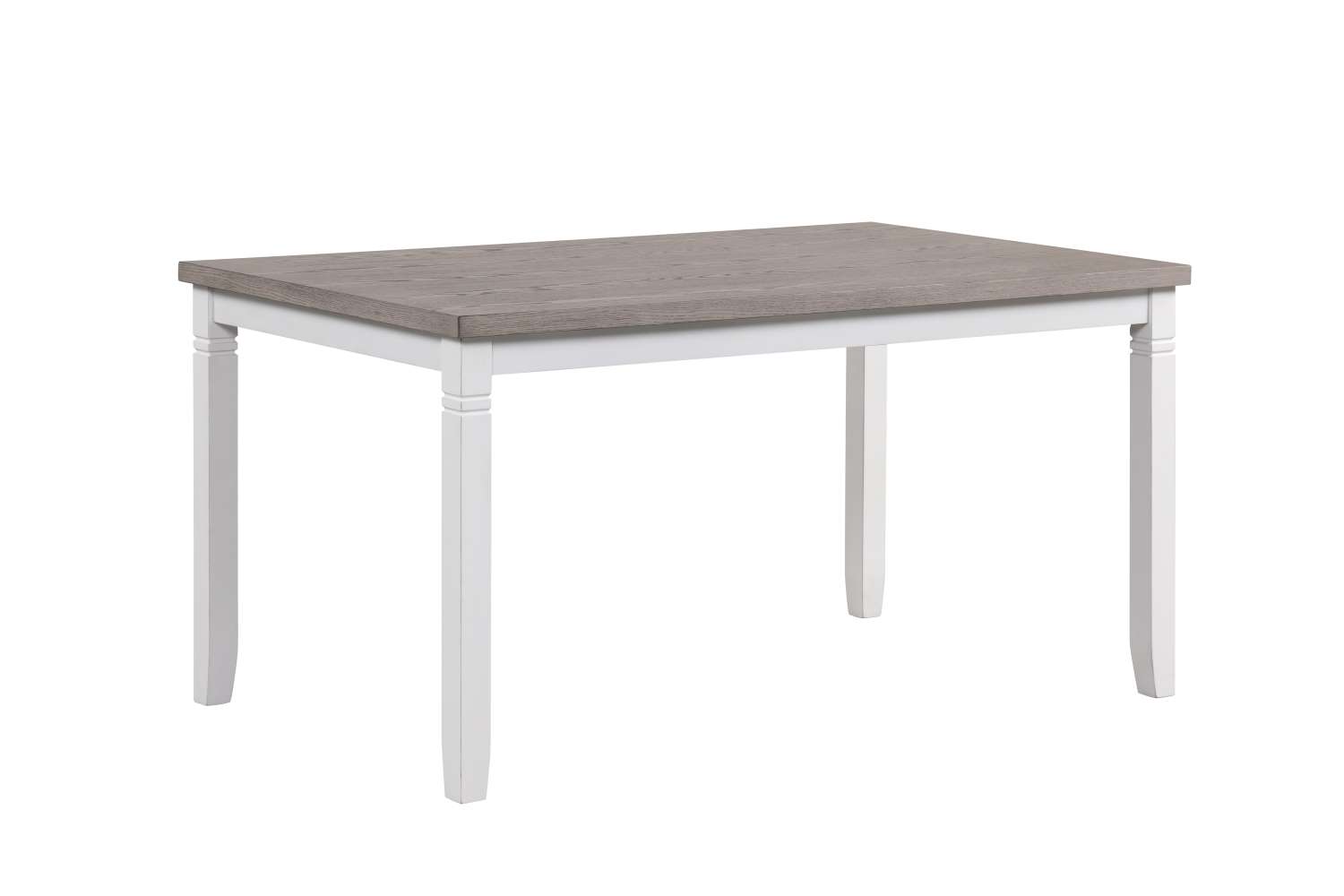 Breeze 7-Piece Dining Set - Modern White & Gray Kitchen Table Set for Small Spaces | Perfect for Apartments, Breakfast Nooks & Cozy Dining Areas
