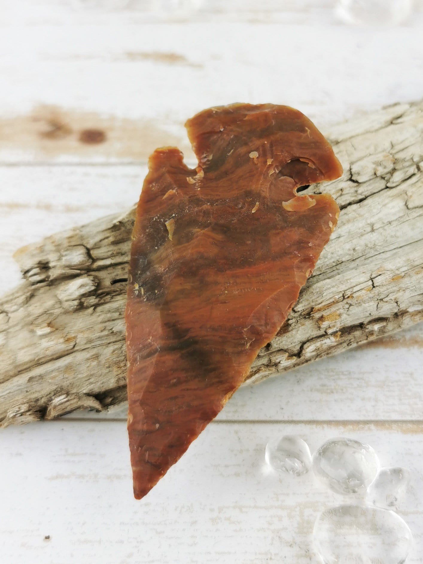 Handmade Red Jasper Arrowheads - Authentic Stone Carved Arrowheads for Jewelry Making, Necklaces & DIY Crafts | Perfect for Native American Style Accessories, Gifts & Home Decor