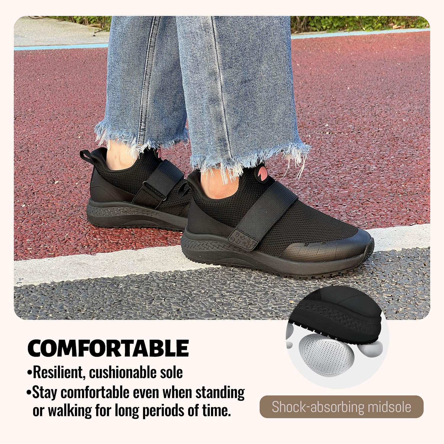Slip Resistant Work Shoes for Women - Non Slip Waterproof Kitchen Chef Shoes - Lightweight Comfortable Restaurant Sneakers for Walking, Food Service & Hospitality Industry