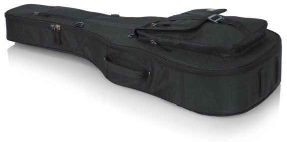 Gator GT ACOUSTIC BLK Transit Gig Bag for Acoustic Guitar - Lightweight Padded Case with Shoulder Straps, Perfect for Travel, Gigging & Music Performances