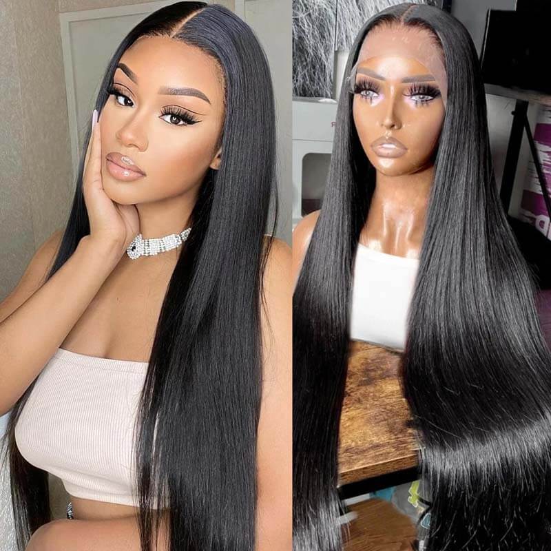 Eullair Affordable 4x4/13x4/13x6 Lace Front Wigs for Black Women - Straight/Body Wave/Curly/Yaki Straight Human Hair | Perfect for Daily Wear, Parties & Special Occasions