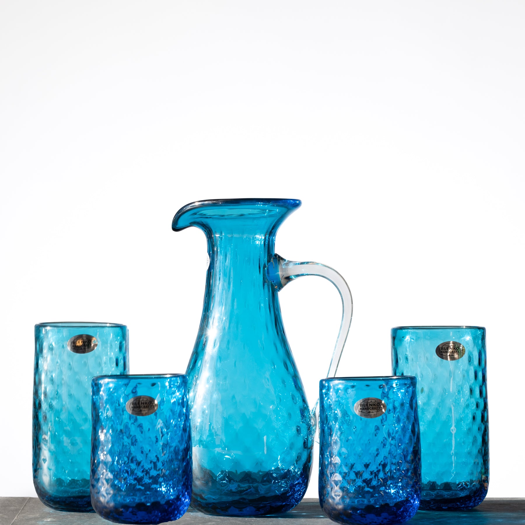 2511D Diamond Optic 12-Piece Drinkware Set - Premium Crystal Glass Cups for Cocktails, Wine & Beverages - Elegant Turquoise Color - Perfect for Parties, Weddings & Home Entertaining
