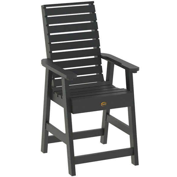 Premium Glennville Counter Height Dining Arm Chair - Modern Kitchen Bar Stool with Padded Seat & Backrest - Perfect for Breakfast Nook, Kitchen Island & Small Space Dining