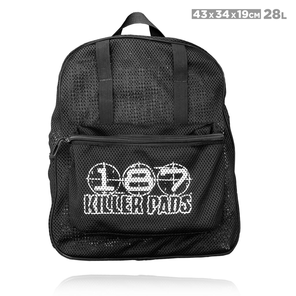 187 Mesh Backpack Black - Lightweight & Breathable School Backpack for Men & Women - Perfect for Hiking, Travel, Gym & Everyday Use
