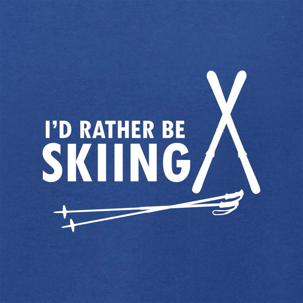 Kids' 'I'd Rather Be Skiing' Pullover Hoodie - Warm & Cozy Winter Sweatshirt for Boys & Girls - Perfect for Skiing, Snow Play & Outdoor Adventures