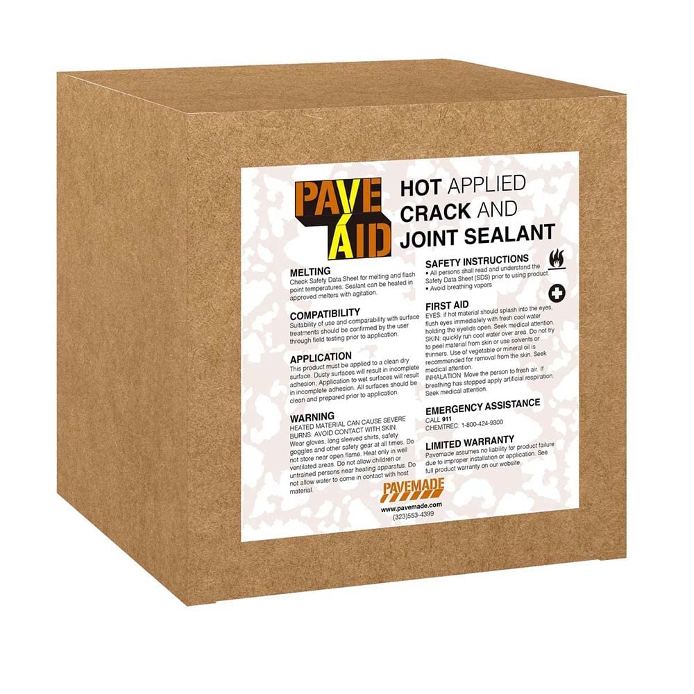 Premium Easy-Melt High Performance Asphalt Crack Filler / Sealer - 20lb Pail for Driveway & Pavement Repair | Works with Oil Jacketed Kettles & Direct Fire Filling Machines (EMCFS20) | Ideal for Road Maintenance, Parking Lot Repairs & DIY Home Projects