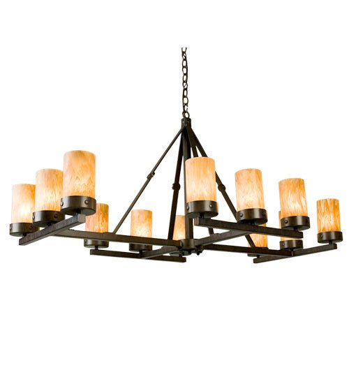 12-Light Crystal Chandelier for Dining Room - Modern Elegant Ceiling Light Fixture with LED Bulbs, Perfect for Home Decor and Wedding Venues