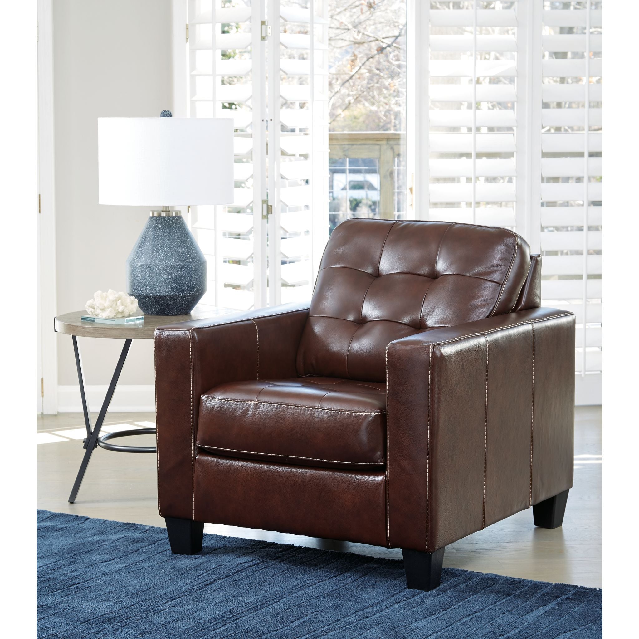 Altonbury Walnut Wooden Chair - Modern Dining Room & Kitchen Furniture for Home & Office Use