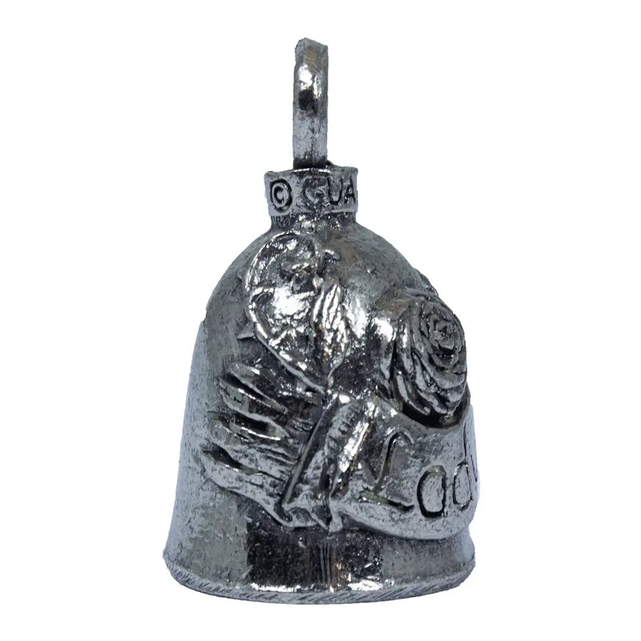 Open Road Lady Rider Motorcycle Guardian Bell - Protection Charm for Female Bikers | Perfect Gift for Motorcycle Enthusiasts | Use on Harley, Cruiser & Touring Bikes