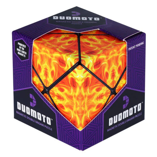 Duomoto Magnetic Split Origami Puzzle - 3D Brain Teaser Game for Adults & Kids - Perfect for Stress Relief, Travel & Family Fun