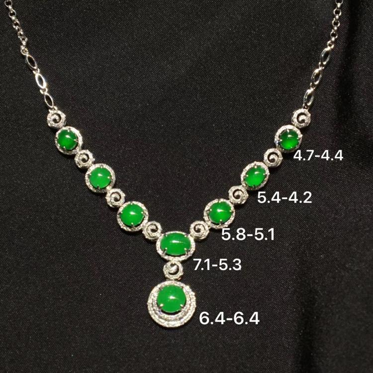 Natural Jade Necklace for Women - Elegant Jadeite Pendant with Sterling Silver Chain NNE076 - Perfect for Weddings, Parties & Everyday Wear