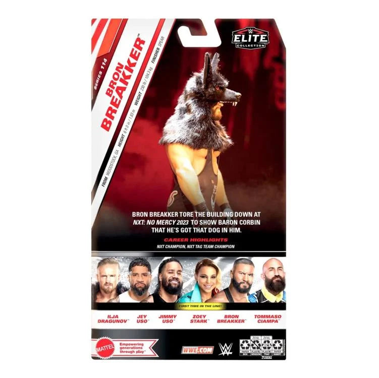 Bron Breakker WWE Elite Collection Series 114 Action Figure - Authentic Wrestling Collectible for Fans & Display - Perfect for Play, Gifts, and Memorabilia Collections