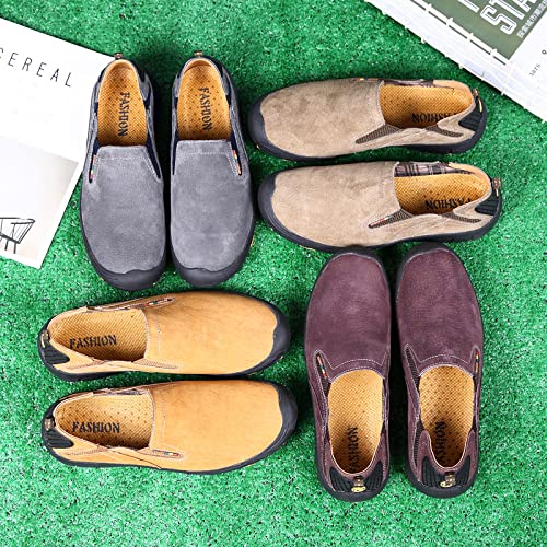 **Eliogn Men's Slip-On Hiking Loafers - Comfortable Non-Slip Outdoor Walking Shoes for Men - Perfect for Hiking, Travel & Casual Wear**