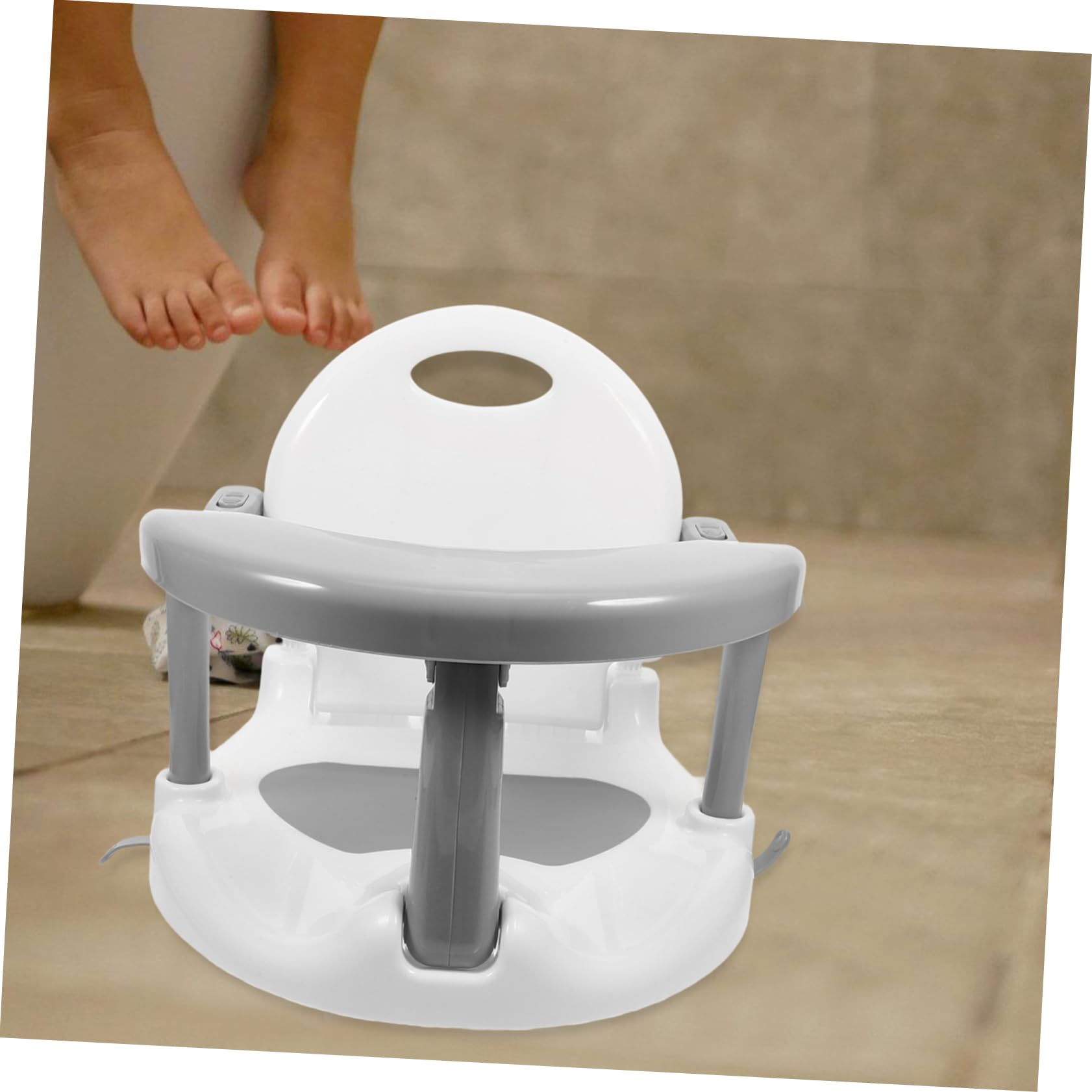 VICASKY Non-Slip Baby Bath Seat with Fun Bath Toys - Safe & Comfortable PP Bathtub for Toddlers - Perfect for Bath Time Play and Learning