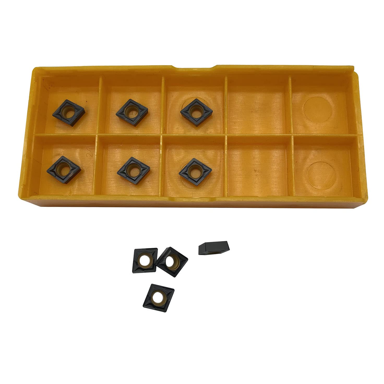 10pcs CCMT21.51 CCMT060204 Lathe Turning Inserts Cutting Tools for Cast Iron & Ductile Iron Parts - Ideal for CNC Turning, Milling & Metalworking Operations