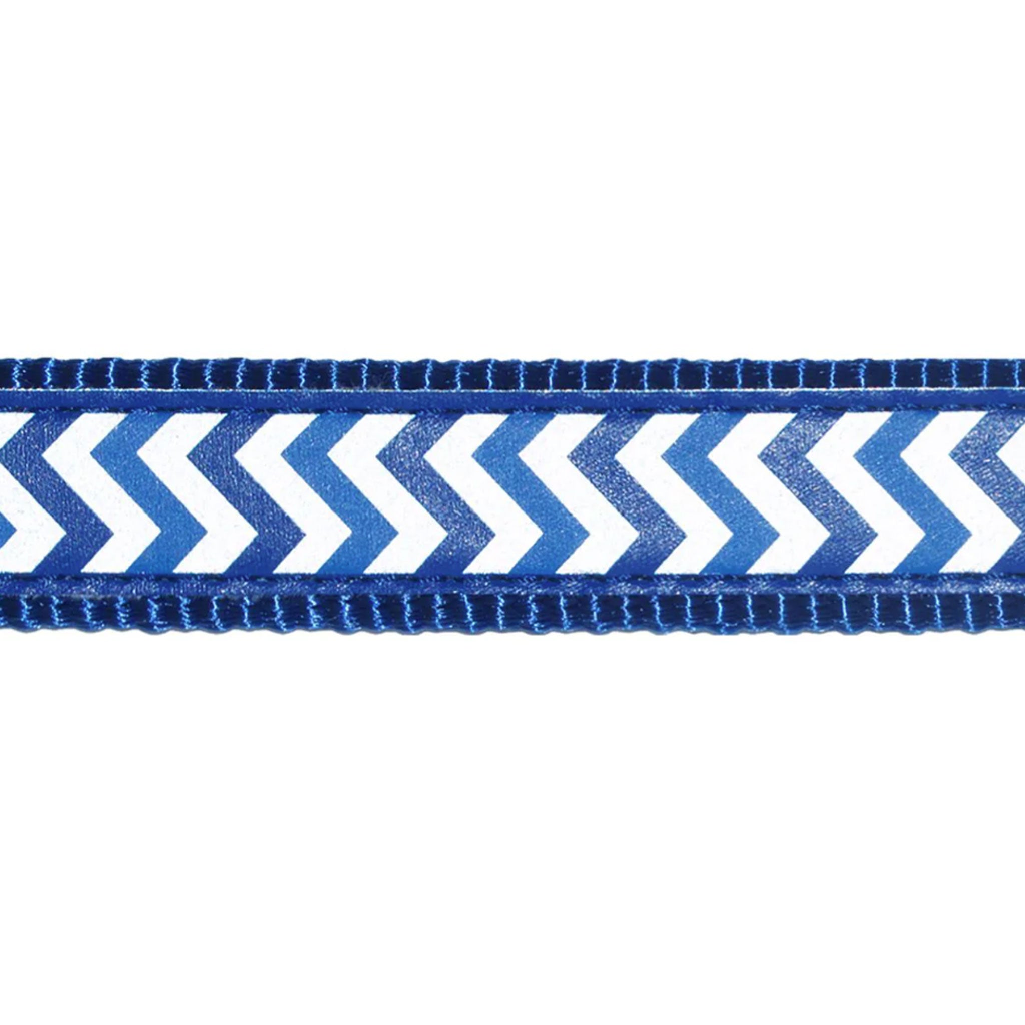 Red Dingo Dark Blue Reflective Ziggy Dog Lead - Heavy Duty Nylon Pet Leash for Medium to Large Dogs - Perfect for Night Walks, Hiking & Outdoor Adventures
