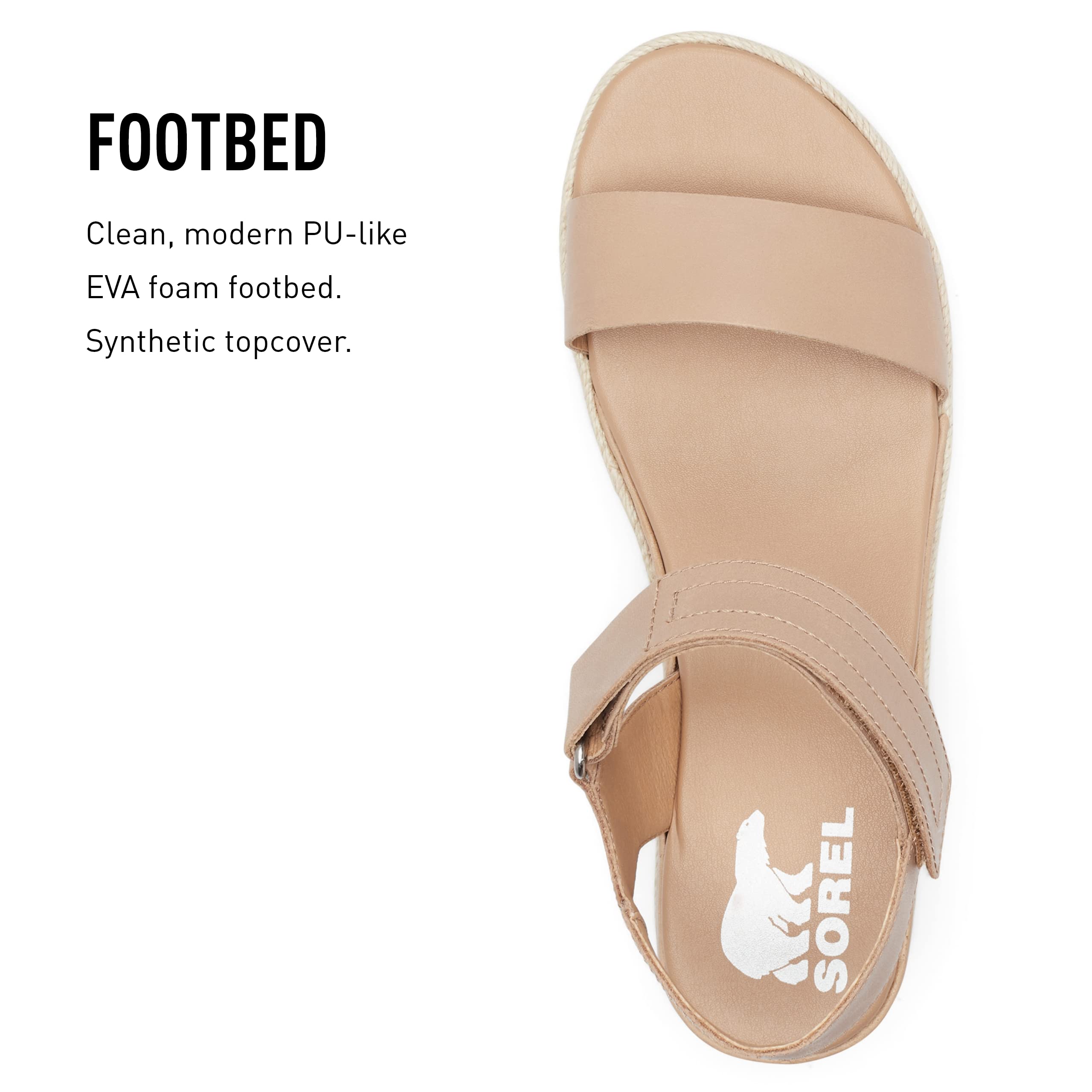Sorel Women's Cameron Flatform Sandals - Comfortable Summer Slide Sandals for Women with Arch Support | Perfect for Beach, Pool, and Casual Outings