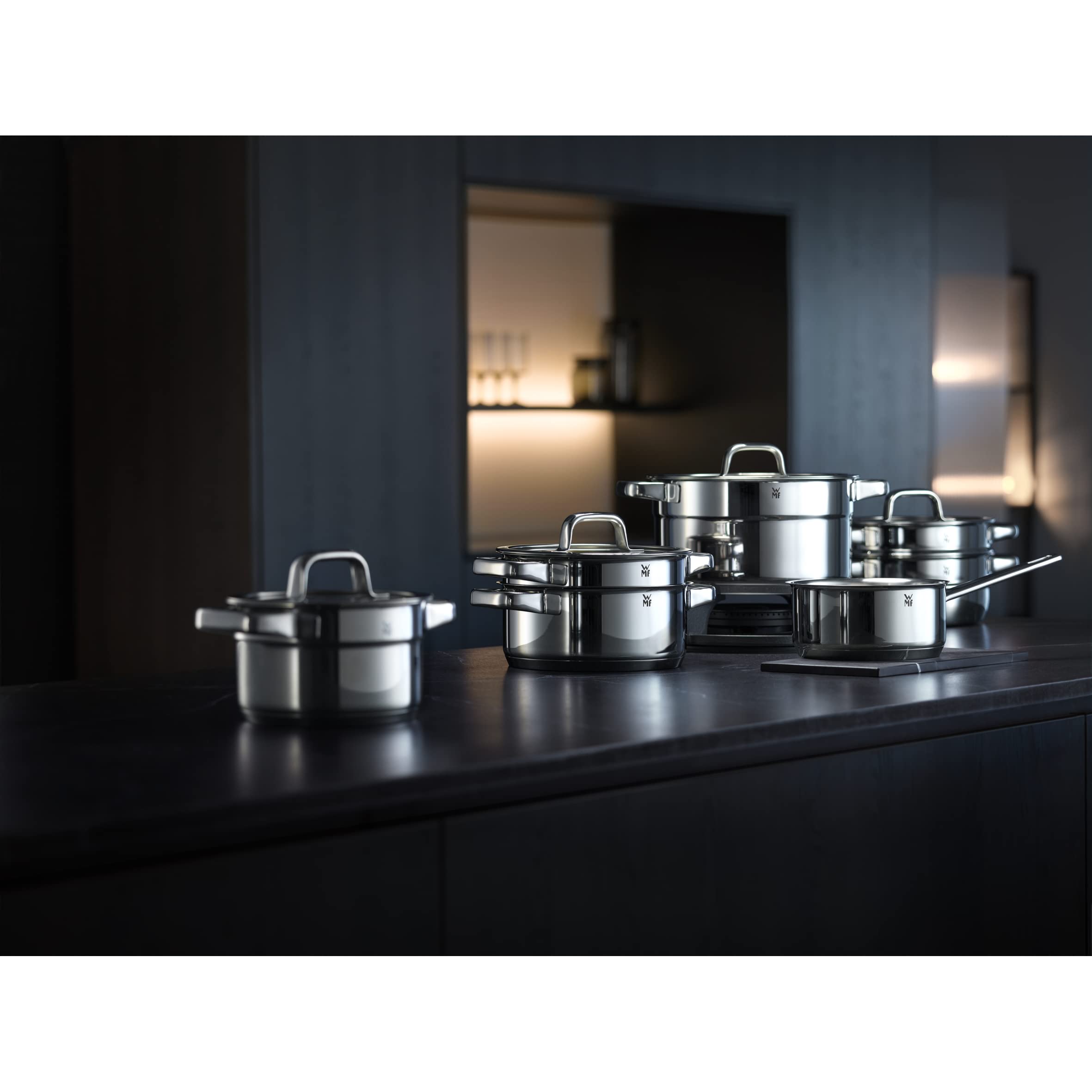 WMF 16cm Stainless Steel Mixing Bowl & Water Bath - 18/10 Cromargan Rustproof, Dishwasher & Oven Safe, Acid-Resistant for Baking, Cooking & Food Prep - Perfect for Home Kitchen & Professional Use