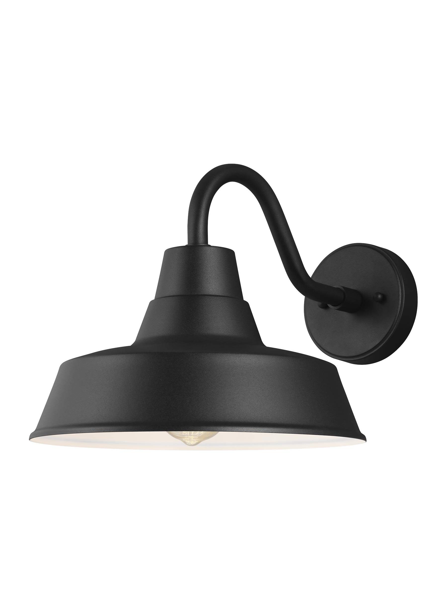 Traditional Style Black Outdoor Wall Lantern - 12