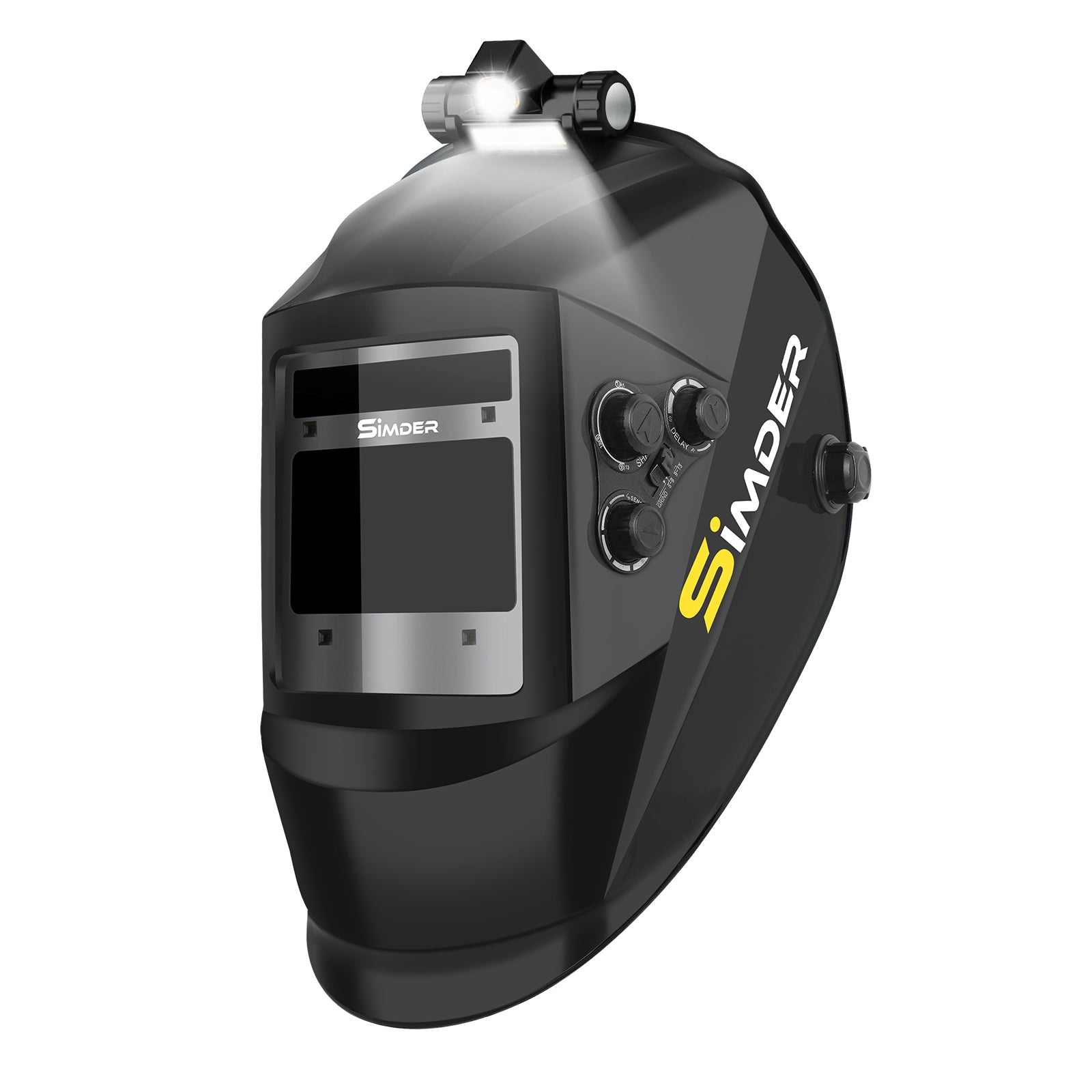 SSimder Auto Darkening Welding Helmet RLM 800 - True View Lens for Arc Tig Mig Welding | Solar Powered with Adjustable Shade 5-13 | Ideal for Metal Fabrication, Construction & DIY Projects