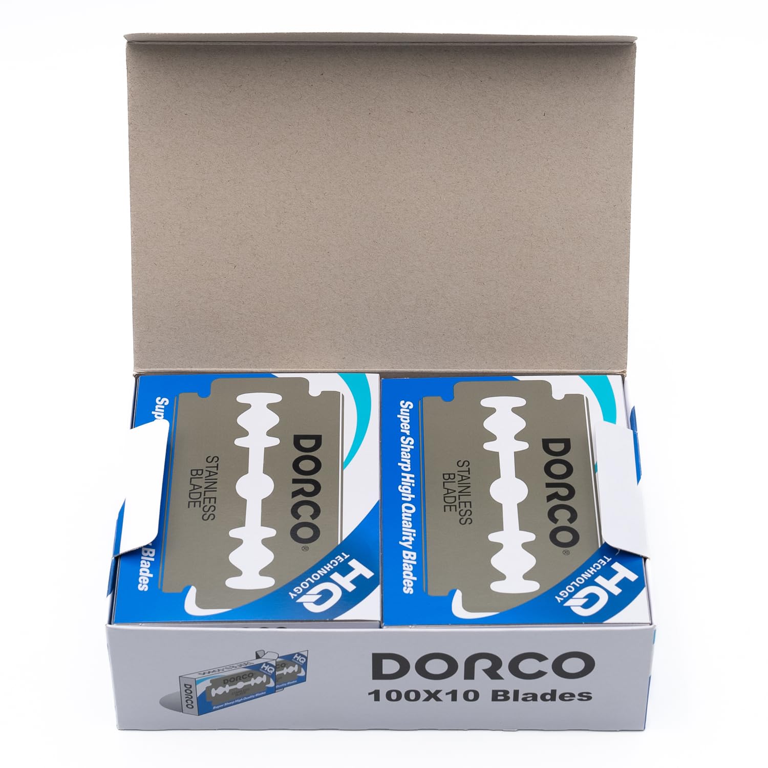 Dorco ST300 Platinum Double Edge Razor Blades - 1000 Count | Ultra Sharp Premium Stainless Steel Blades for Smooth Shaving | Fits All Safety Razors | Long-Lasting & Comfortable Shave | Perfect for Home, Travel & Barber Shop Use