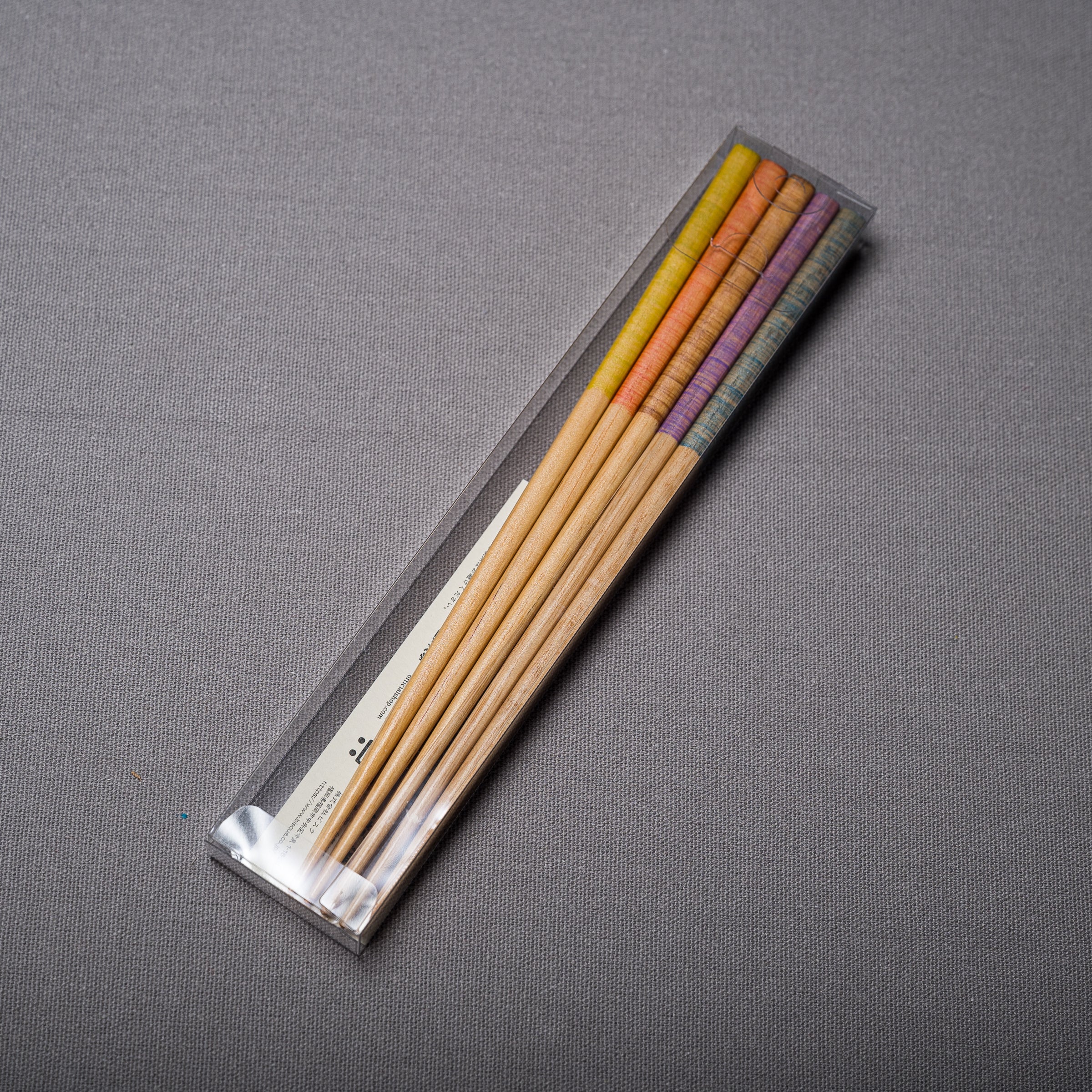 Premium 5-Color Natural Wooden Chopsticks Set - Eco-Friendly & Durable for Sushi, Asian Cuisine & Home Dining