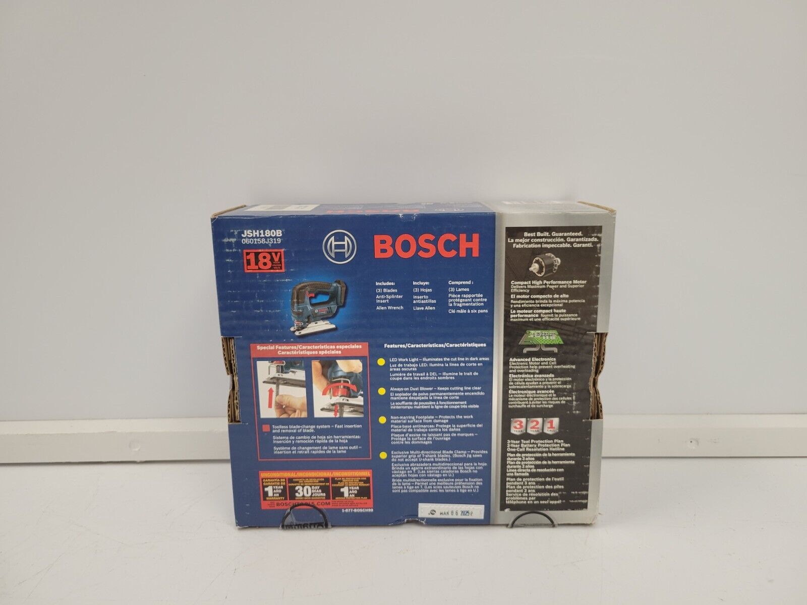 Bosch JSH180B Electric Jigsaw - Powerful & Precise Wood Cutting Tool for DIY Projects & Home Improvement