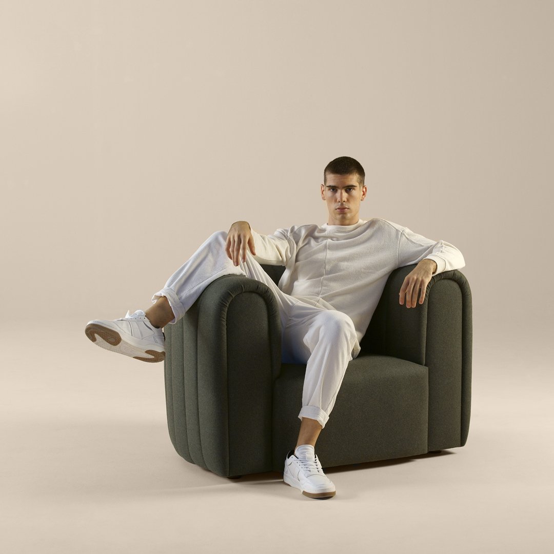 Note Design Studio Core Armchair by Sancal - Modern Scandinavian Lounge Chair for Living Room, Office & Reading Nook - Premium Comfort & Stylish Design