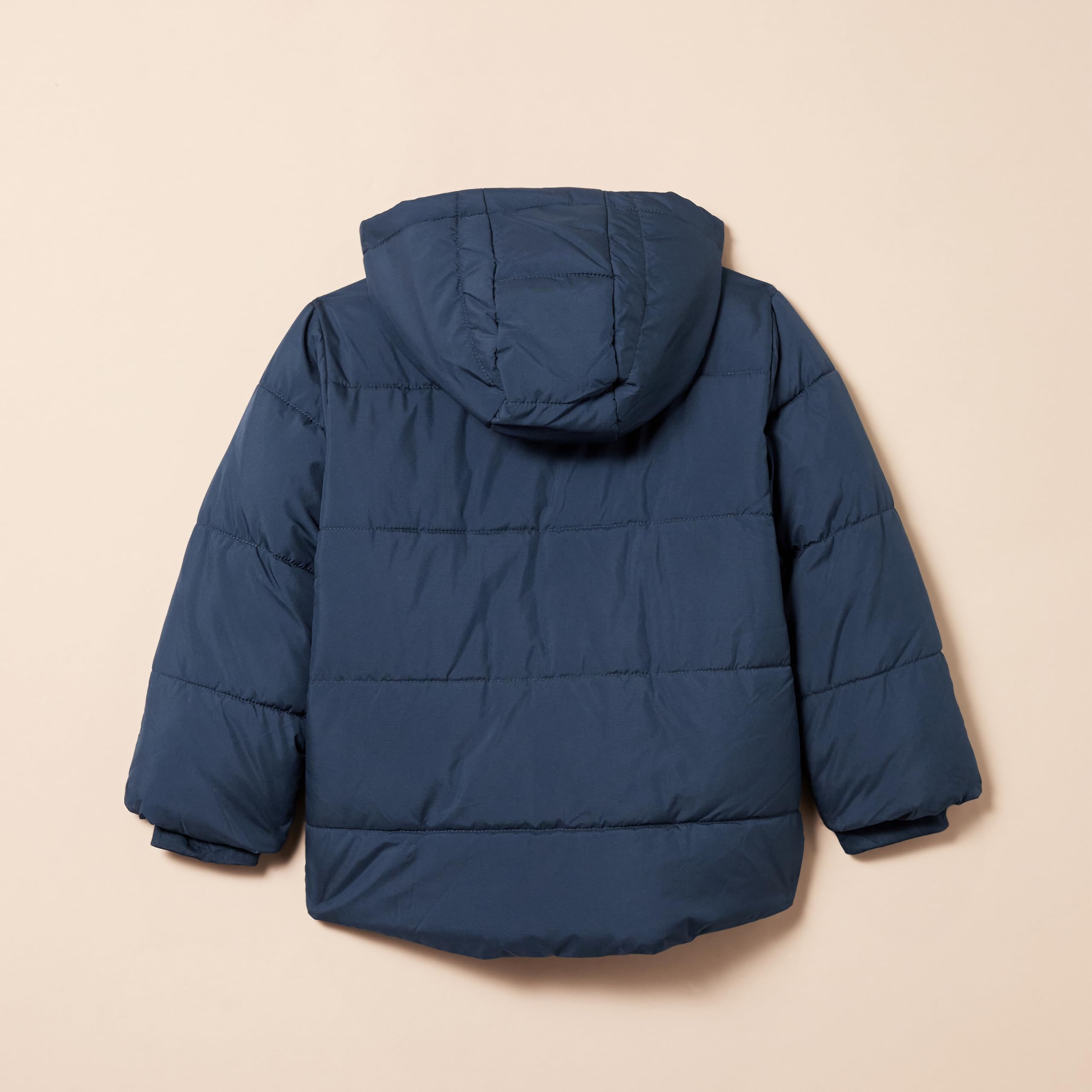 Amazon Essentials Heavyweight Hooded Puffer Jacket for Babies, Toddlers & Boys - Warm Winter Coat for Outdoor Play, School & Snow Days