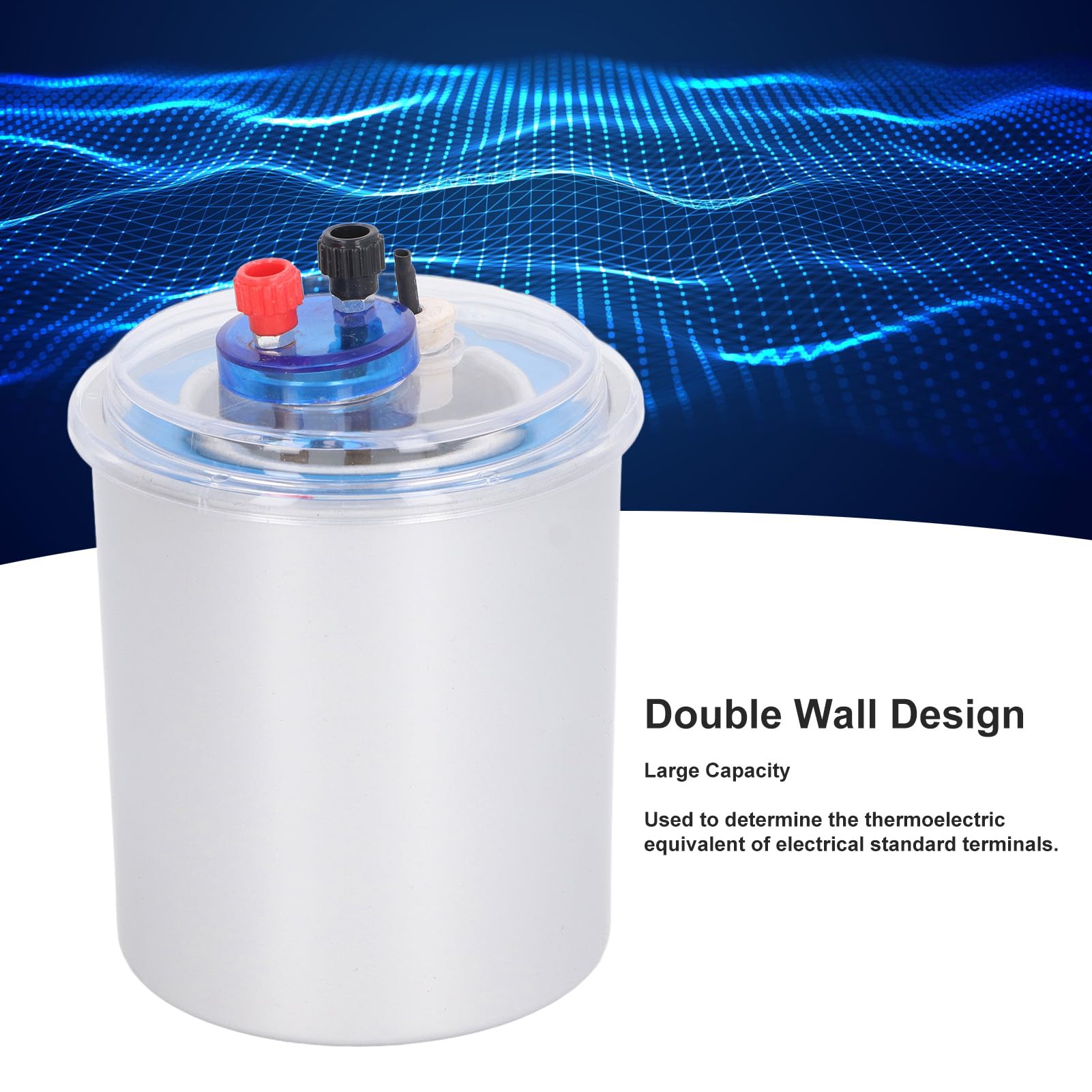 High School Physics Lab Equipment - Double Wall Electric Calorimeter for Heat Measurement Experiments | PVC Insulated Science Instrument for Thermodynamics & Energy Studies | Perfect for Classroom Demonstrations & Student Projects