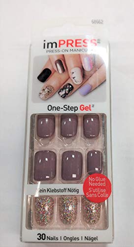 ImPress Press-On Manicure with Shimmer Finish - Easy DIY Fake Nails for Women | Perfect for Parties, Weddings & Special Occasions