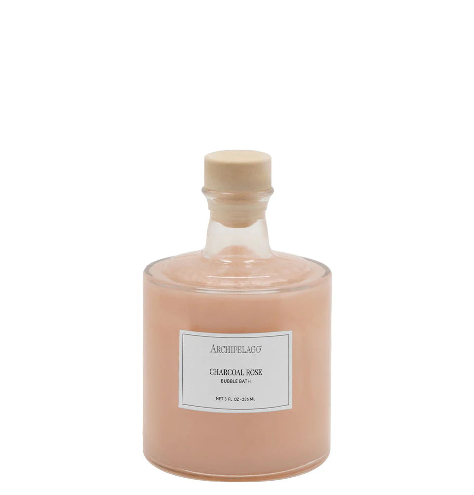 Archipelago Botanicals Charcoal Rose Scented Candle - Luxury Home Fragrance for Relaxation, Spa & Romantic Ambiance