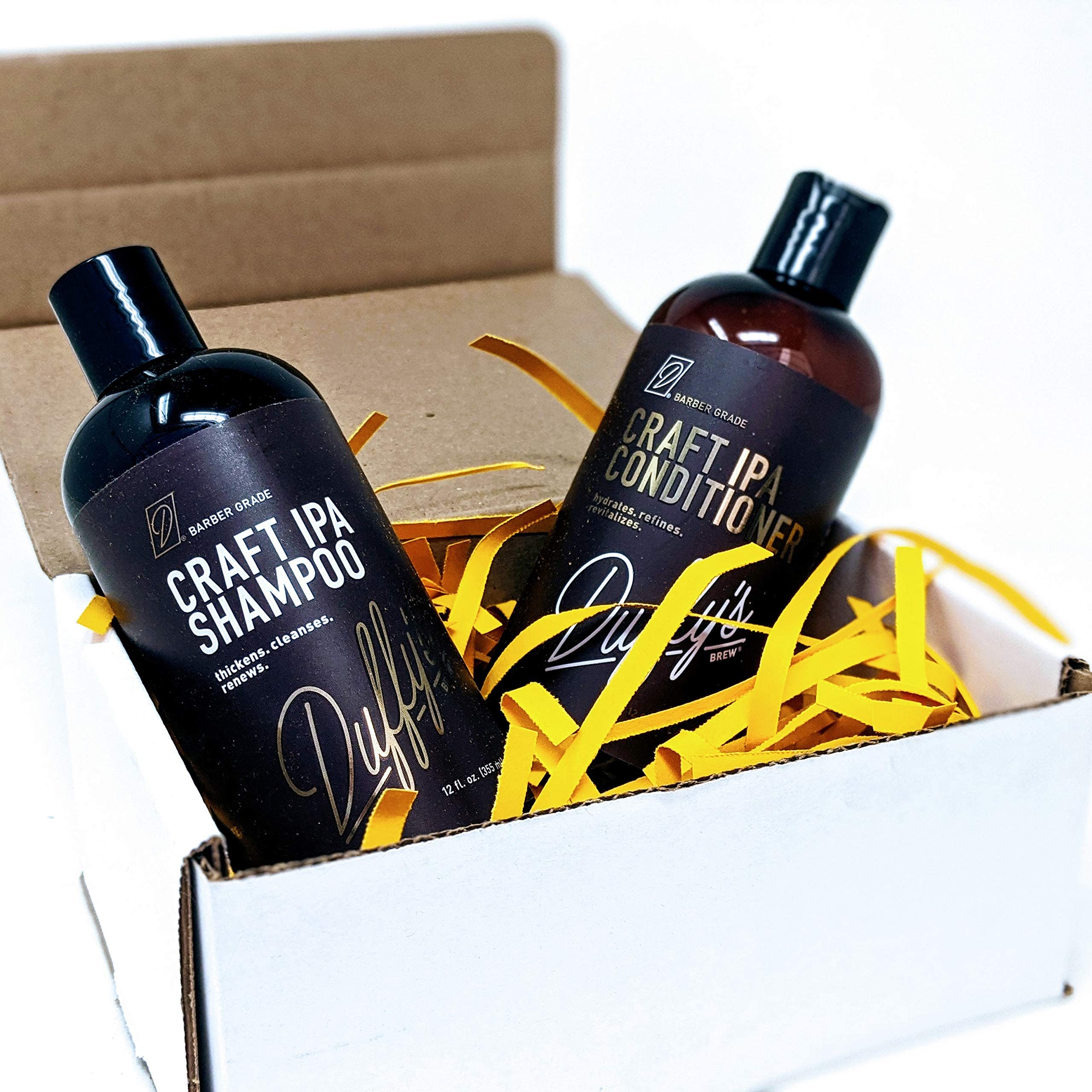 Duffy's Brew Craft Beer Shampoo and Conditioner Set - 2 Pack Hydrating & Nourishing Hair Care Kit for Color Treated Hair | Sulfate-Free Moisturizing Treatment for Dry, Damaged Hair | Perfect for Daily Use & Salon-Quality Results at Home