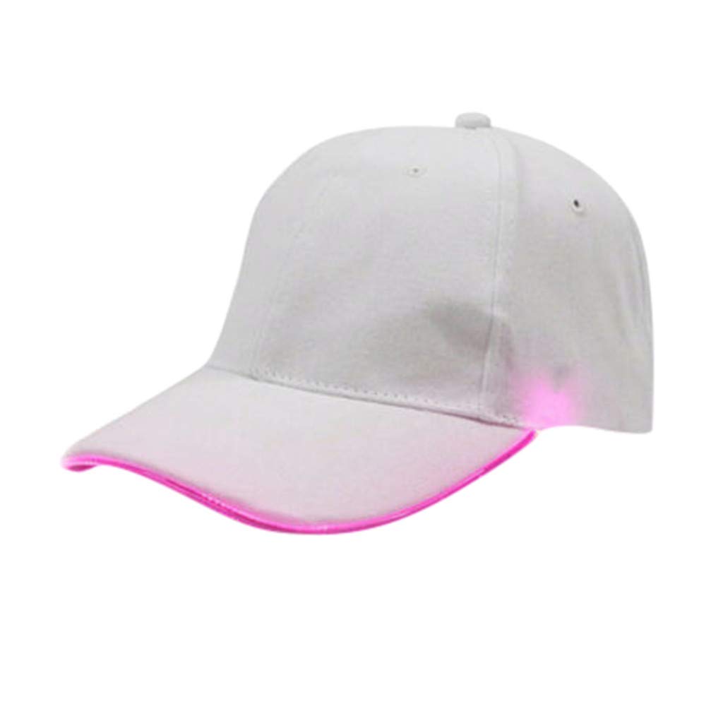 LED Light Up Baseball Cap - Adjustable Hip-Hop Sports Hat with Glow Effect for Parties, Concerts & Night Events | Cool Dad Accessories Club