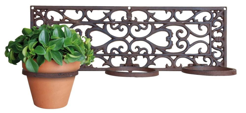 Esschert Design Classic 3-Tier Flower Pot Holder - Vintage Style Metal Plant Stand for Indoor/Outdoor Gardens, Balconies & Patios
