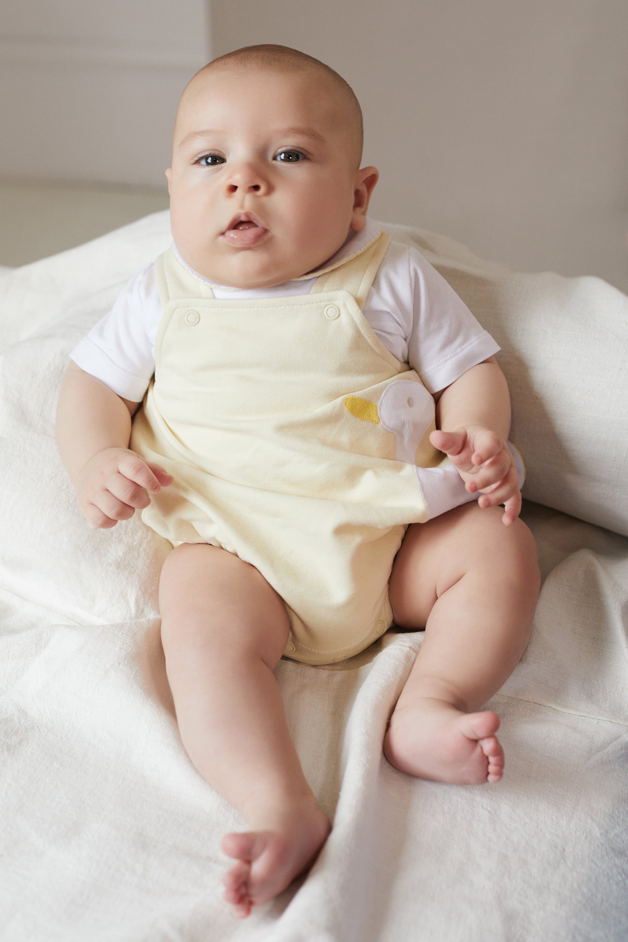 River Lemon Duck Dungaree Romper Set - Adorable Baby Jumpsuit for Boys & Girls | Perfect for Playdates, Photo Shoots & Everyday Wear