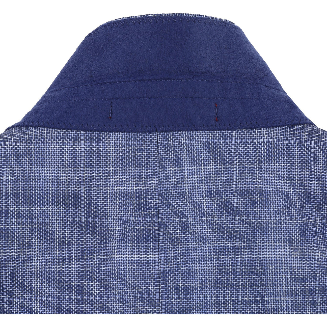 Alessandro Vitello by Renoir Slim Fit Checked Suit - Blue 293 24 | Premium Men's Business Attire for Office, Weddings & Formal Events