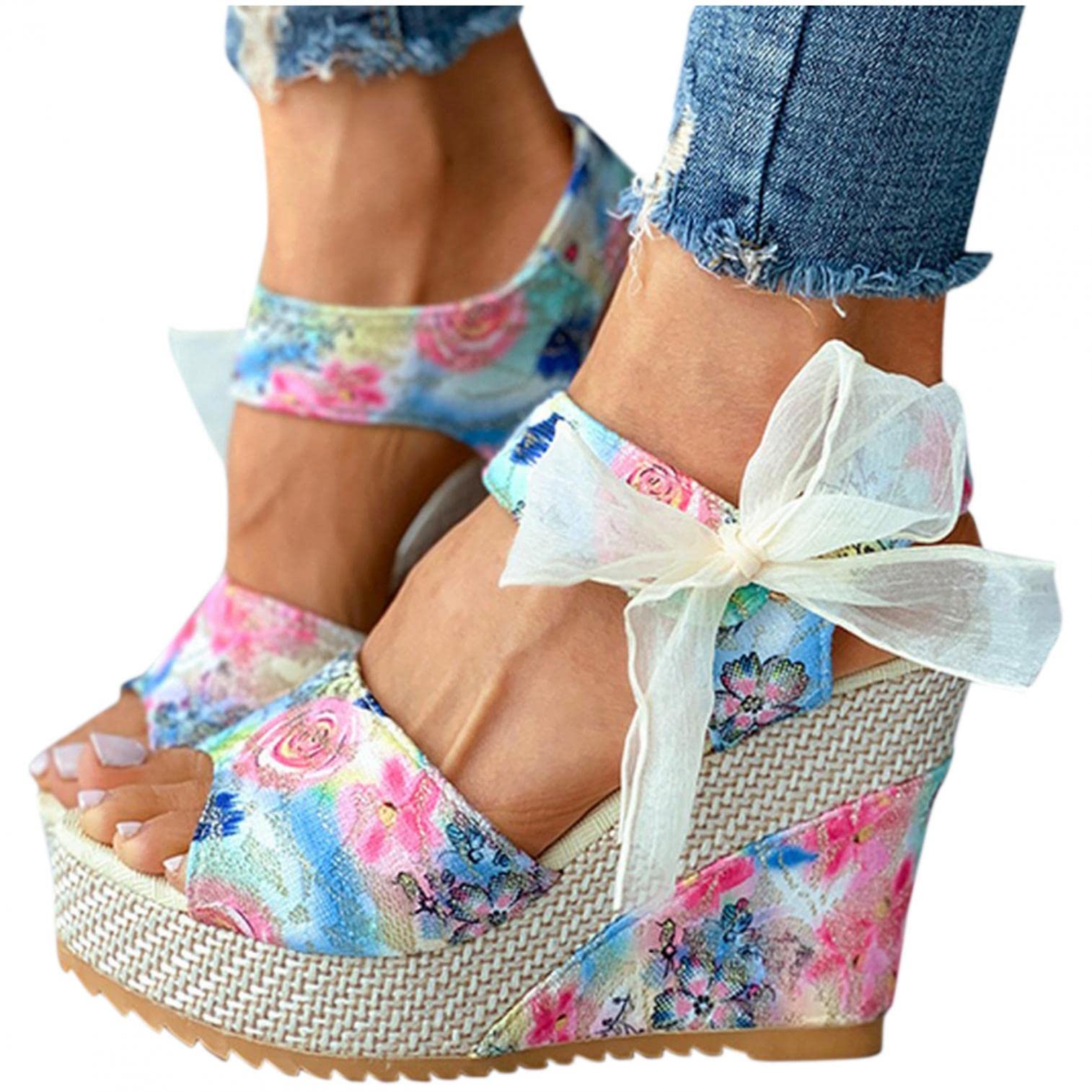 NOLDARES Women's Casual Summer Closed Toe Flat Sandals - Lace Up Crisscross Strappy Comfort Sandals for Walking, Beach & Everyday Wear