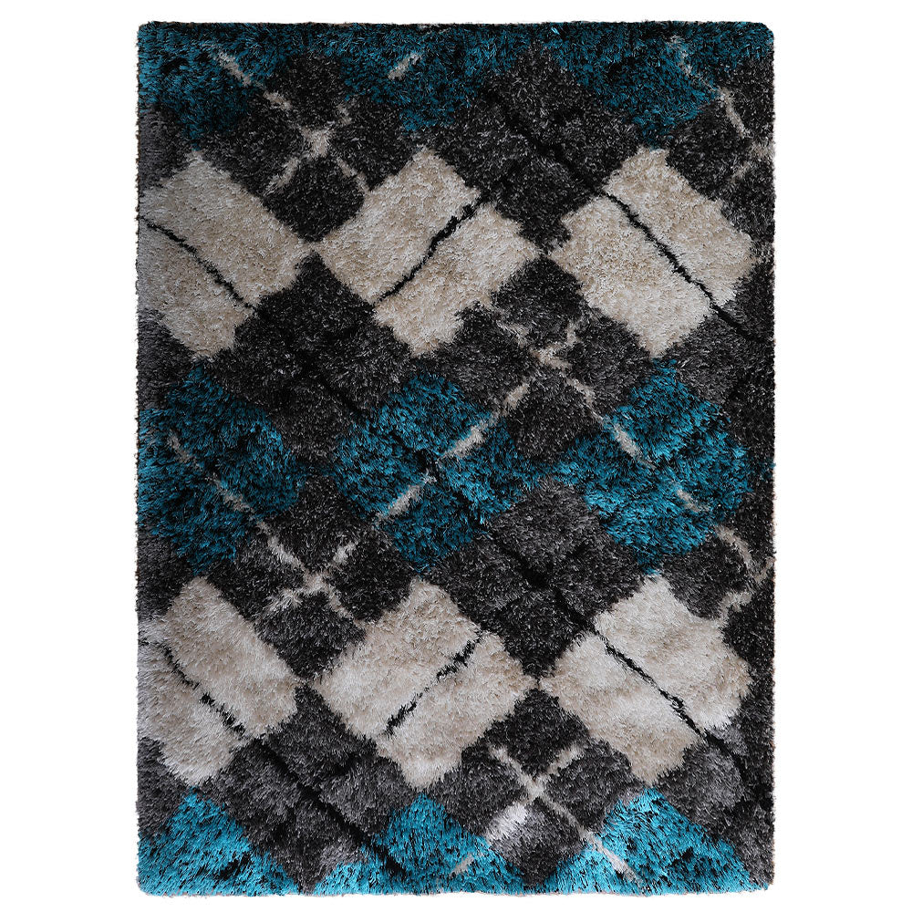 Facet Hand Tufted Rug - Premium Modern Geometric Area Rug for Living Room, Bedroom & Office - Soft & Durable Home Decor