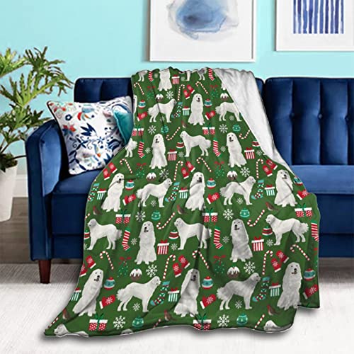 Great Pyrenees Lovely Christmas Holiday Red Green