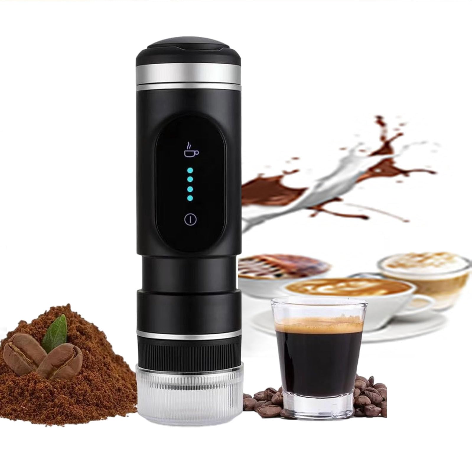 Portable Mini Espresso Machine with USB Charging - Compact Travel Coffee Maker for Camping, Hiking, RV & Office Use | Perfect for Outdoor Adventures & Workspaces