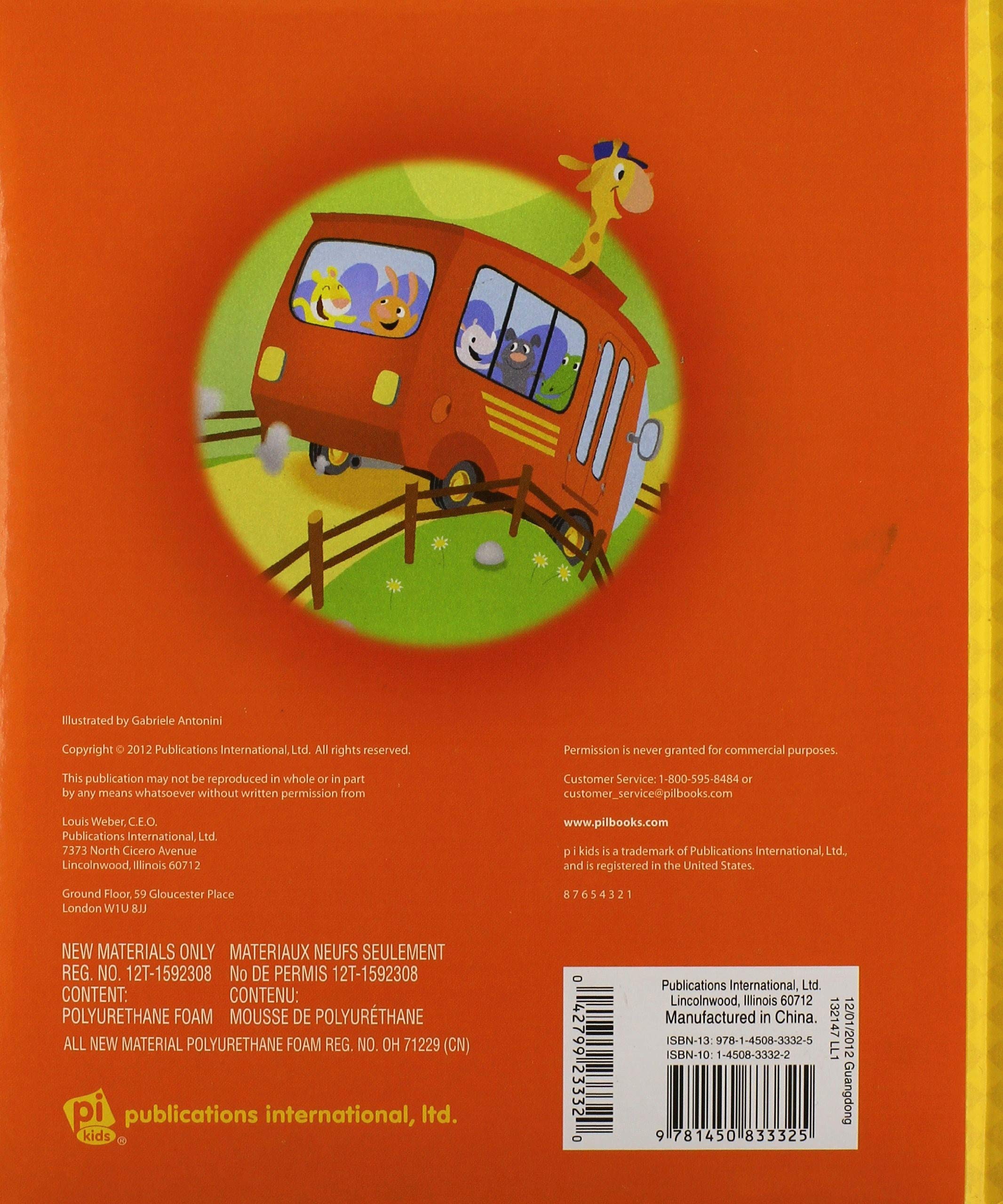 Wheels on the Bus Sing-Along Storybook for Kids - Interactive Musical Book with Lights & Sounds - Perfect for Bedtime, Car Rides & Early Learning