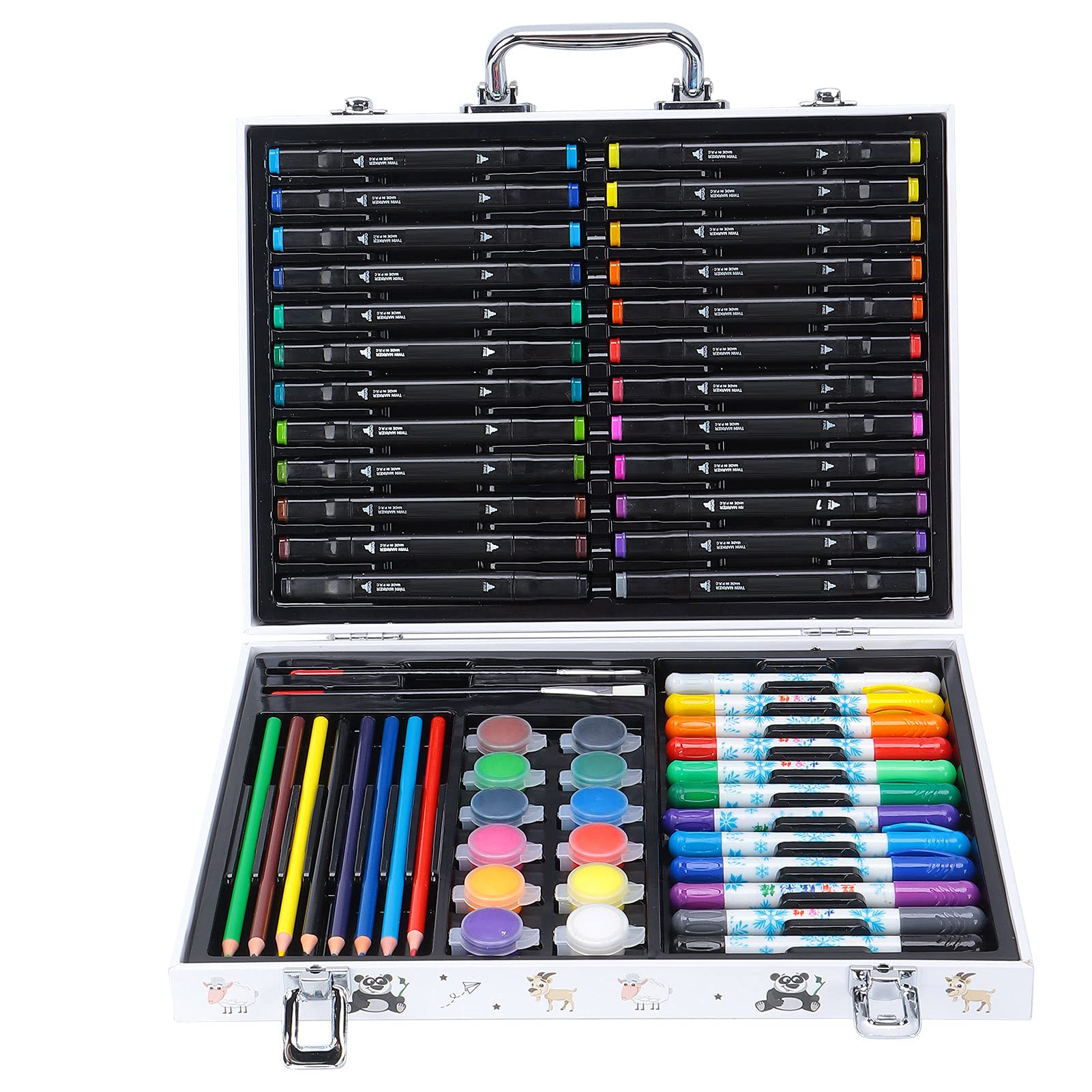 Premium Art Markers Set - 24 Vibrant Colors Paint Pens for Artists, DIY Crafts, Home & School Projects - Perfect for Canvas, Wood, Glass & Rock Painting