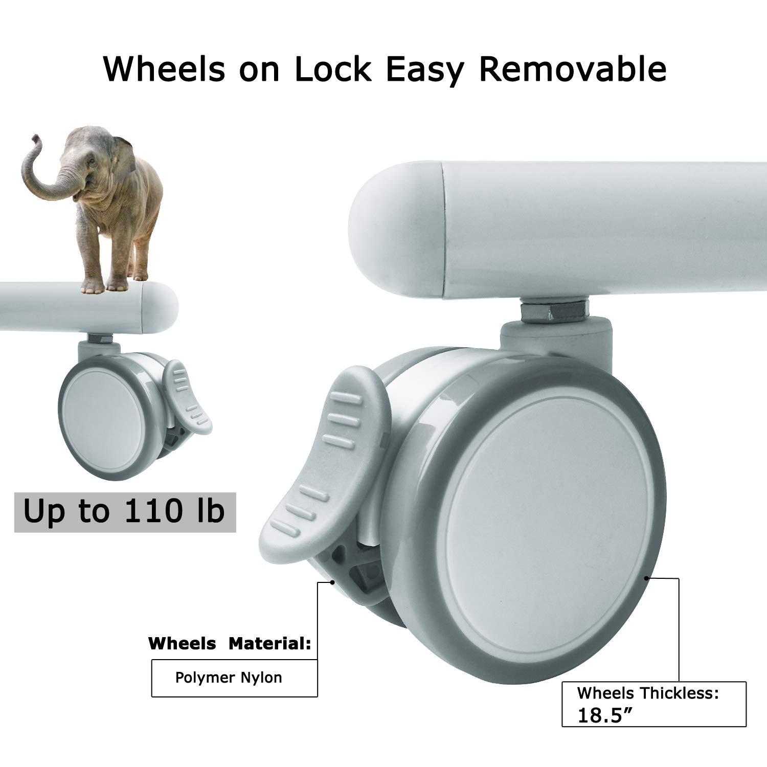 Magnetic Double-Sided Glass Whiteboard with Wheels - 48