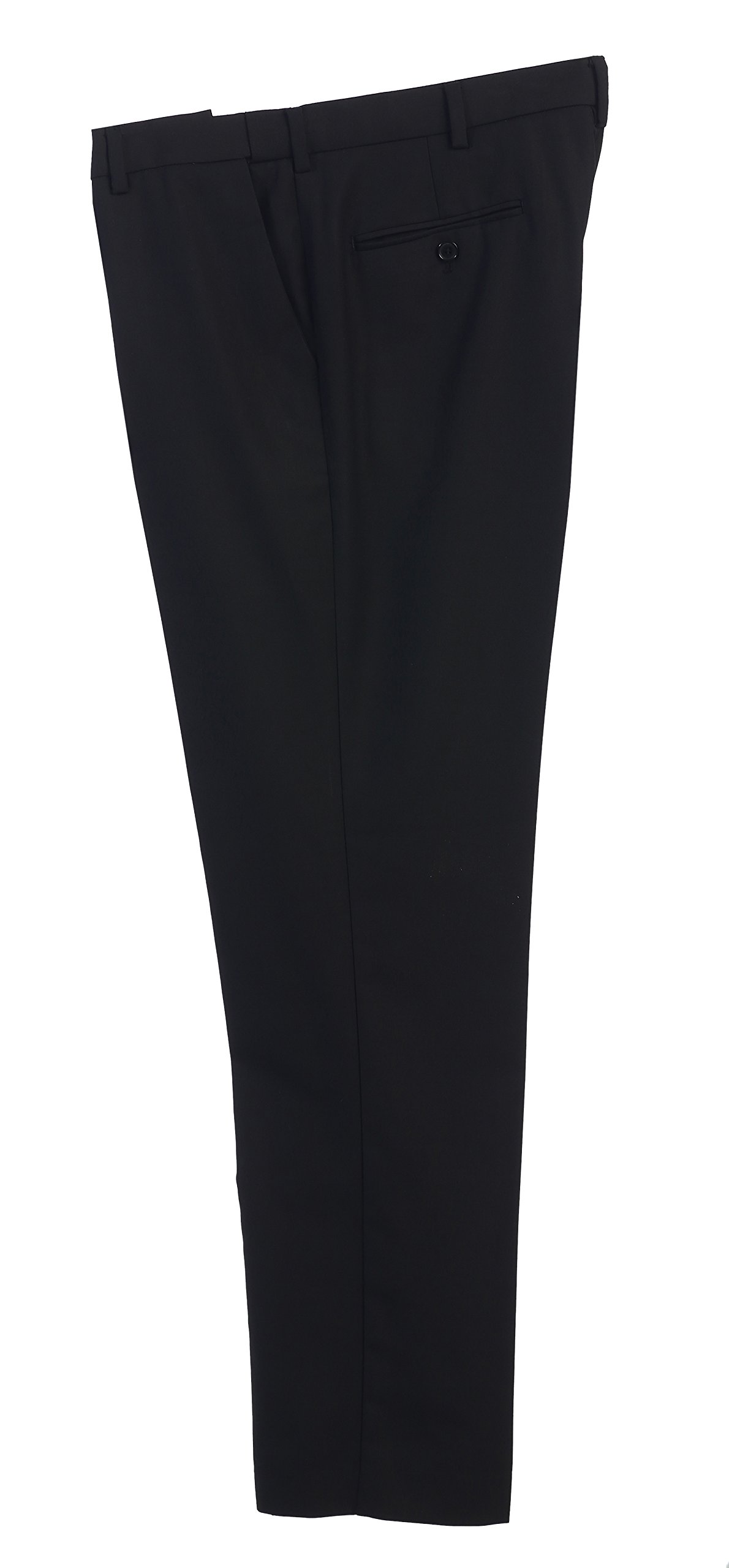 Gioberti Men's Hidden Expandable Waist Dress Pants - Comfortable Stretch Business Trousers for Office, Travel & Formal Occasions