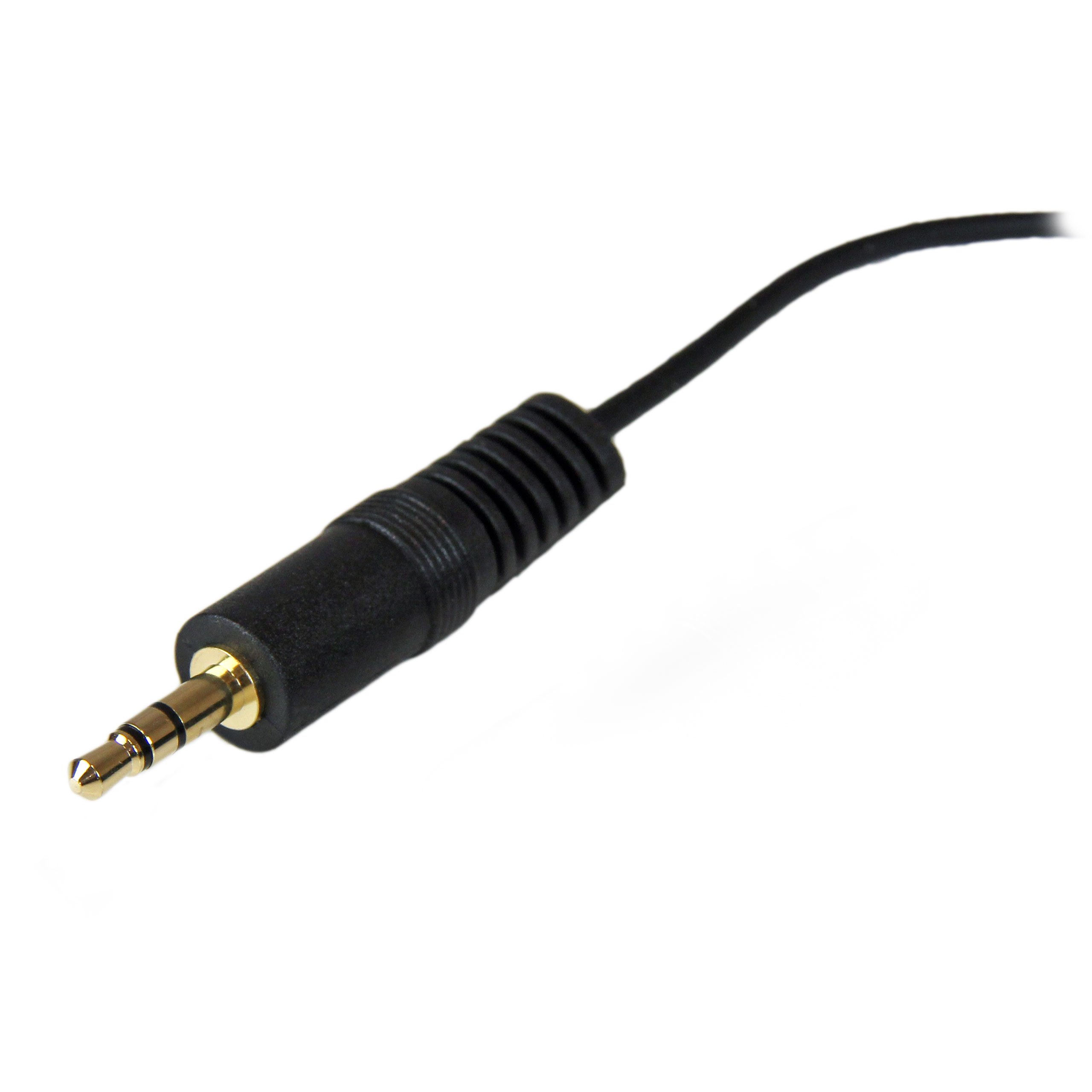 StarTech.com 12 ft. (3.7 m) 3.5mm Male to Female Audio Extension Cable - High-Quality PC Speaker & Headphone Aux Cable with Strain Relief - Black (MU12MF) - Perfect for Home Theater, Gaming, and Office Audio Setups