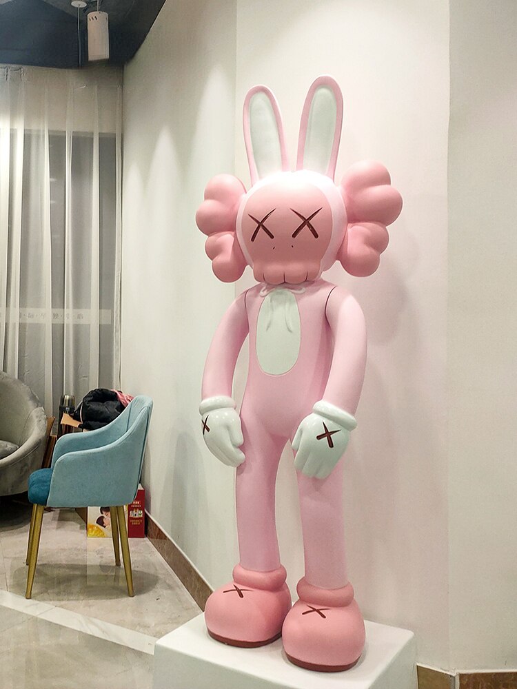 KAWS Pink Accomplice Vinyl Figure - Limited Edition Authentic Collectible Art Toy for Home Decor & Gift