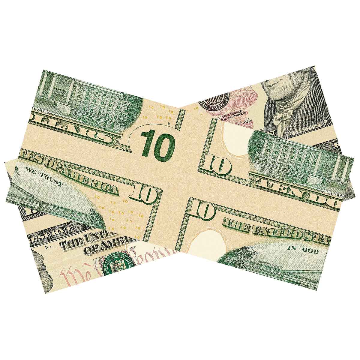 $10 Fake Bills - Realistic Play Money for Movies, Magic Tricks & Pranks - Premium Prop Money for Film, TV & Entertainment