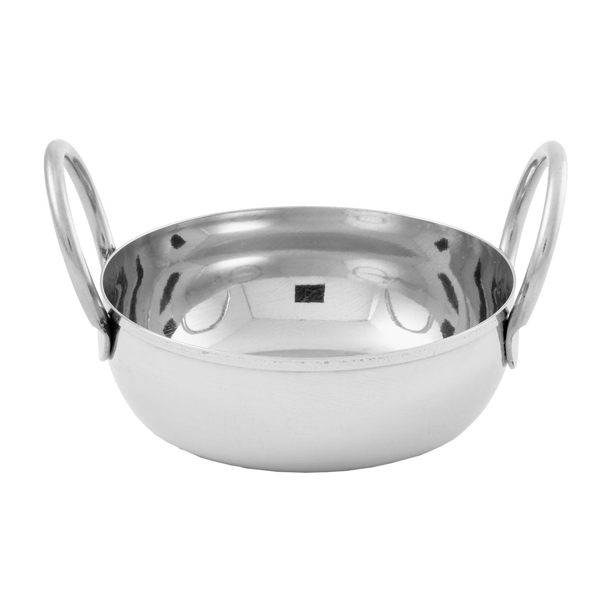 American Metalcraft BD35 10 oz Stainless Steel Balti Dish - Premium Indian Cooking Bowl for Curry, Rice & Serving - Perfect for Restaurants, Catering & Home Kitchens