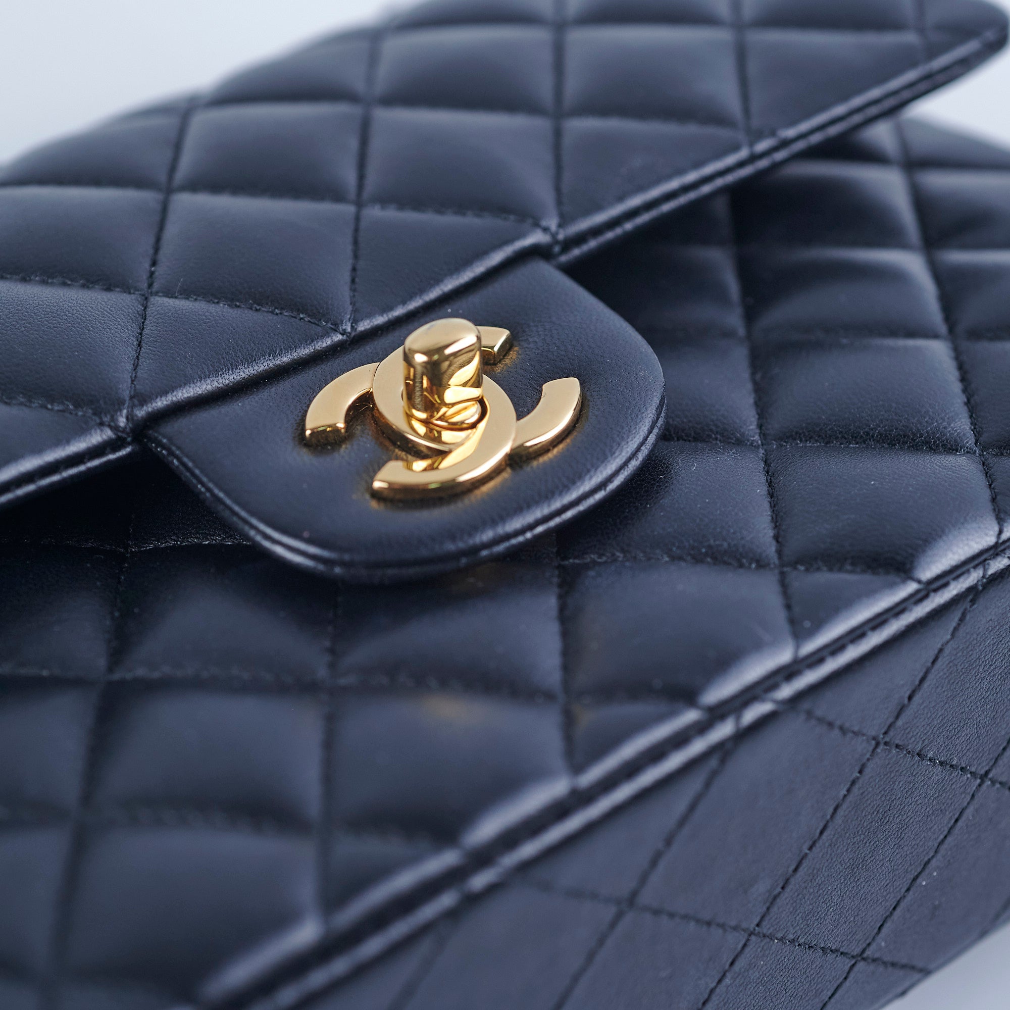 Chanel Small Double Classic Flap Bag in Black Lambskin Leather - Luxury Designer Handbag for Women, Perfect for Evening Events & Special Occasions